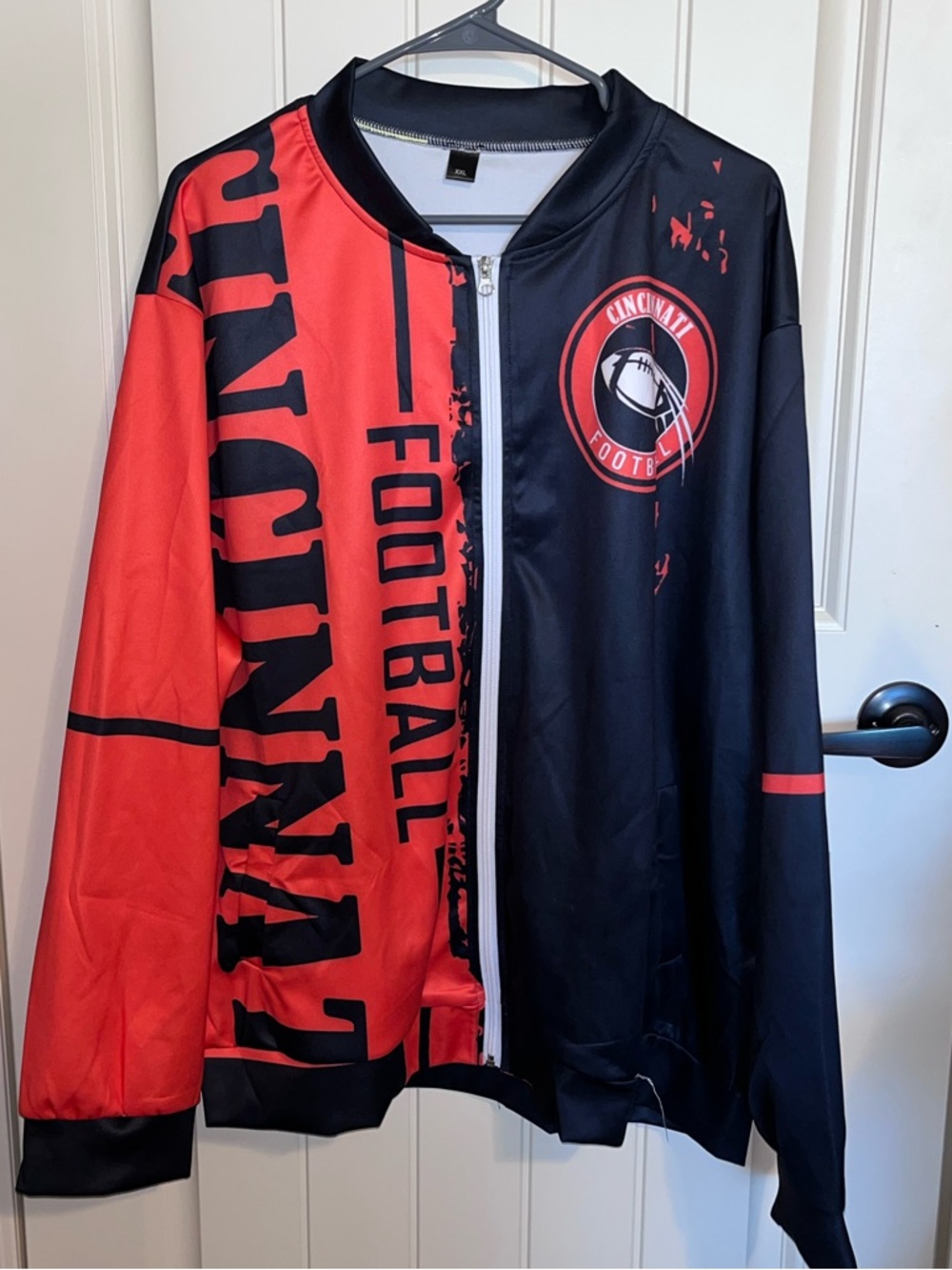 Cincinnati Football Orange & Black Bomber Jacket